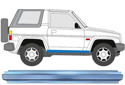 Reparatie dorpel voor Daihatsu Feroza Rocky Fourtrak 1984-1993 / Links = Rechts
