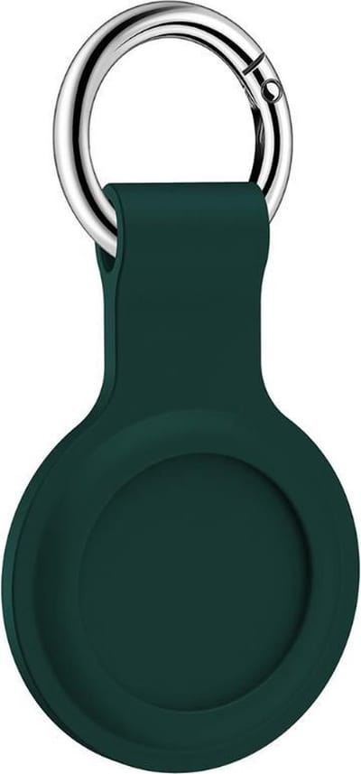 Jumada's Sleutelhanger Geschikt voor Apple AirTag (2) - Beschermende Siliconen Houder & Hoesje - Groen