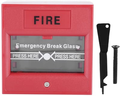 Dailygoods - Deur Nooduitgang - Brandalarm Knop - Veiligheidsglas Ontgrendeling - Noodalarm Schakelaar - Thuis en Zakelijk - Brandveiligheid