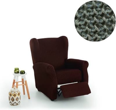 Belmarti® Stoelhoes Milos 65cm tot 90cm breed - Groen - Voor fauteuil met beweegbare voetenbank - Anti-statisch - Ademend katoen - Premium A-kwaliteit