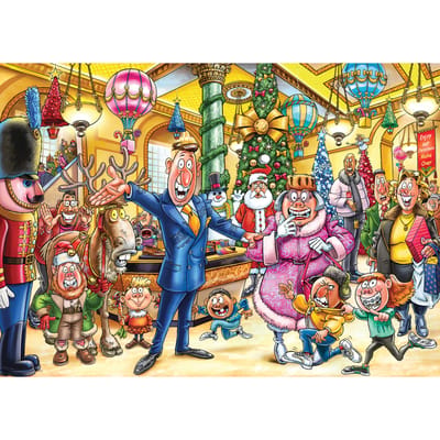 Wasgij Christmas 21 - Een feestelijke make-over! - 2x1000 stukjes puzzel - Legpuzzel volwassenen