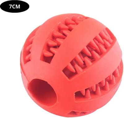 Livano Honden Speelgoed - Hond - Speelgoed - Dog Toy - Hondenbal - Snacks - Rood 7cm