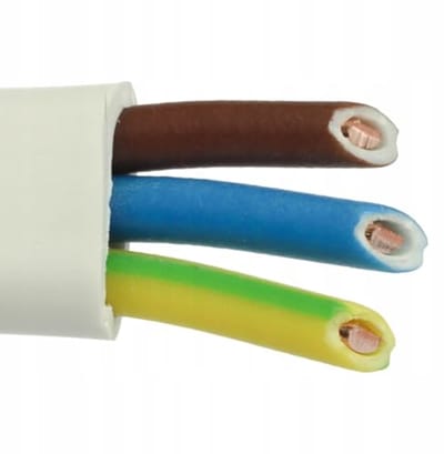 Platte installatiekabel voor vochtige ruimtes 3 x 1,5 mm²