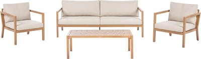 ONETA - Loungeset 5-zits - Lichtbruin - Aluminium