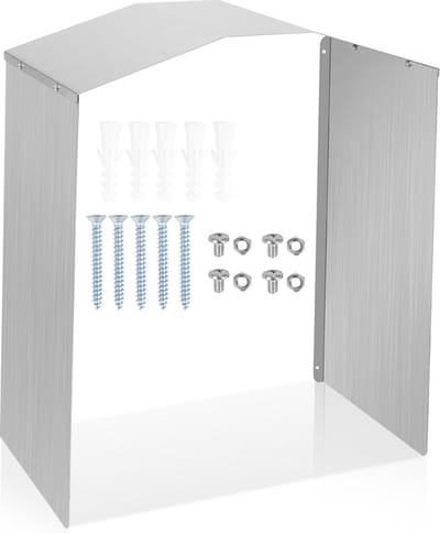 Regenkap - regen/sneeuw beschermkap - Laadstation weerbestendige roestvrijstalen kap incl. bevestigingsmateriaal - 45 x 40 x 20 cm afdekking voor laadstation