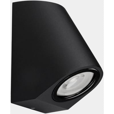 LEDS-C4 Eko Schuine buitenwandlamp, zwart, breedte 7 cm