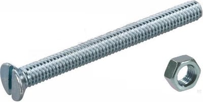 metaalschroeven platkop verzinkt m3x50mm