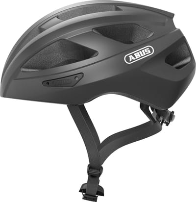 Fietshelm ABUS MACATOR titan S - 51-55 cm - zwart - Geschikt voor gebruik op elektrische fietsen - stadsfietsen - 280 g