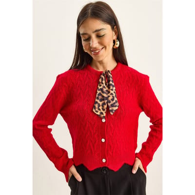 Gelaagde Brei Cardigan