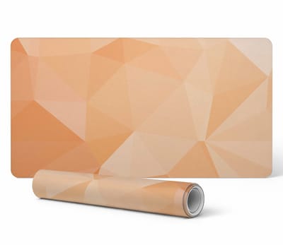 Beschermende mat voor bureau/tafelblad met geometrisch patroon, 90x45 cm