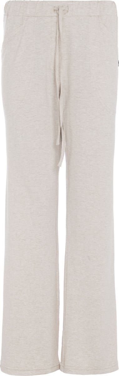 Knit Factory Lily Broek - Dames broek - Dames pantalon - Pantalon met steekzakken - Lange broek - Superzacht door 96% viscose en 4% elastaan - Elastisch - Wijde broek - Broek voor in de lente, zomer en Herfst - Beige - S
