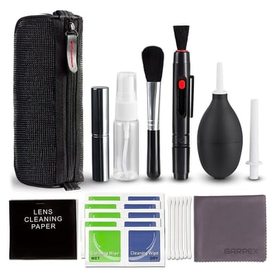 Techvavo® Camera Schoonmaakset met Blaasbalg en Lenspen – Fotografie Accessoires – Fotografie – Inclusief Reinigingsdoekjes