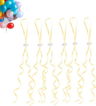 Ballonsluitingen helium - 100 stuks goudkleurig met koord voor ballonnen - bruiloftsfeest en verjaardag