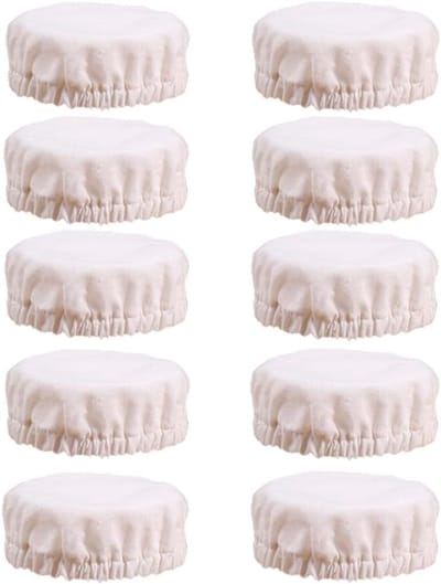 Herbruikbare Fermentatie Lappen voor Broodmaken - 10 Stuks Katoenen Deksel voor Mason Potten, Ademend en Elastisch, Ideaal voor Zuurdesem en Fermentatie Accessoires
