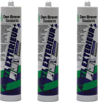 Acrylaatkit Exterieur grijs koker 310ml Zwaluw 3 stuks