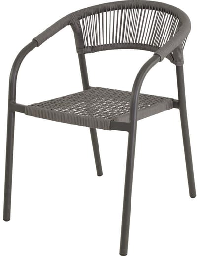 Lesli Living - Bistrostoel Nagano - Grijs - 56x63x78cm