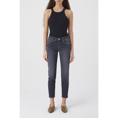 Closed Baker Jeans Dark Grey Maat: W25L34 | Straight Jeans Outlet | Dames | Grijs