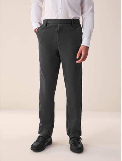 Next - Jongens - Formele schoolbroek met rechte pijpen - Grijs