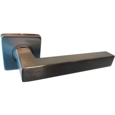 Avenue Deurkruk Op Schild Cubic - Roestvrij Staal - Metaal - Sleutelgat - Vierkant Rozet - 19,5 Mm