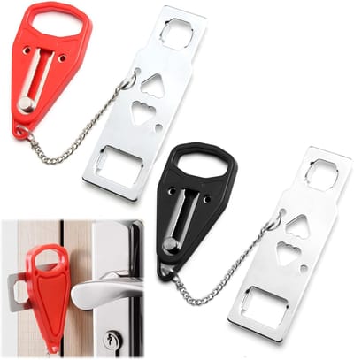 OUYLAF Zelfverdediging - Deurstopper - Veilig - deurbuffer - Reis Slot Deur - 2 stuks - Portable Door Lock - Draagbaar Deurslot