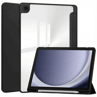 imoshion Tablet Hoes - Geschikt voor Samsung Galaxy Tab A9 Plus - Trifold Hardcase Bookcase - Zwart