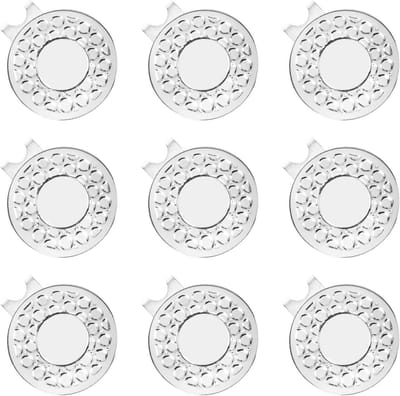 Golf Ball Marker - Hoed Clip - Golf Training - Sterke Magnetische Bevestiging - 4 Stuks - Zilver