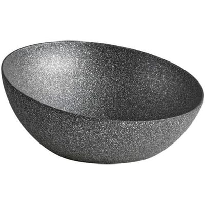 GGM Gastro (6 Stück) Schale - FROSTFIRE - Aluminium - 1,9 Liter - Ø 265mm - Grau-gesprenkelt