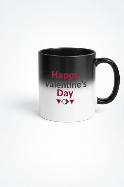 Magische Mok 'Happy Valentine's Day' - Thermochromische Valentijn Mok Cadeau