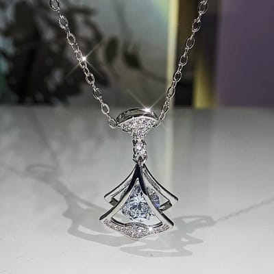 Collier et boucles d'oreilles en argent 925 en Zircon festonné de haute qualité, ensemble de bijoux de mariée trois pièces pour femmes gray