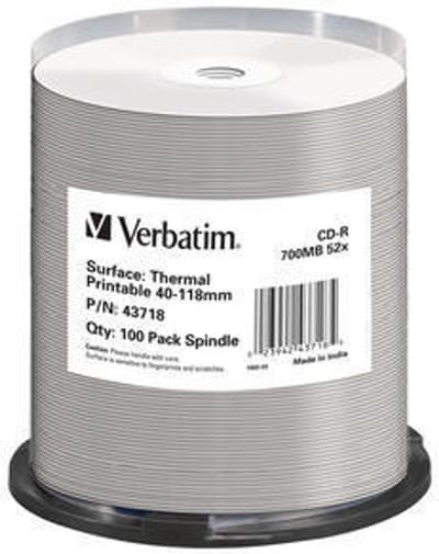 Verbatim CD-R AZO 700MB 52X SP THERMAL SURFACE - Rohling