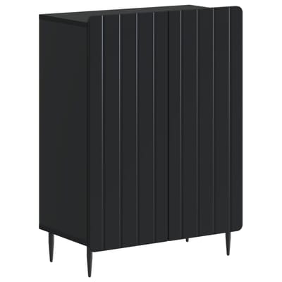 vidaXL - Badkamer - Opbergkast - ZWOLLE - Zwart - 59,5 - x - 31 - x - 79,5 - cm