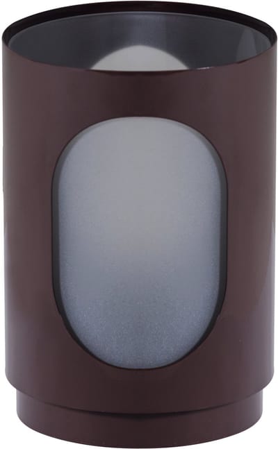 WOOOD Tavo Windlichten - Metaal/Glas - Bruin - Set Van 2
