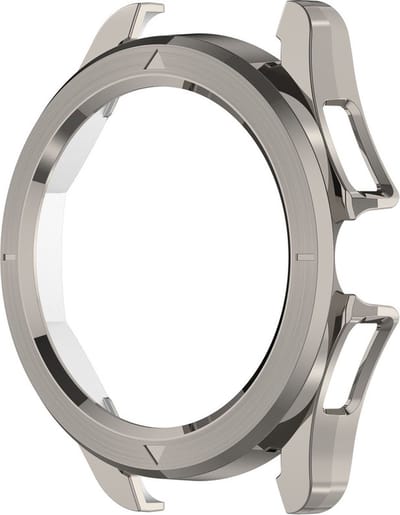 Watch case screenprotector - hoesje - geschikt voor Xiaomi Watch S4 - staalgrijs