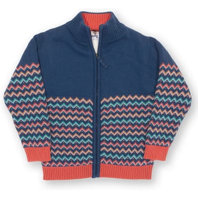 Jas met volledige rits voor babyjongen Kite Hygge Zigzag