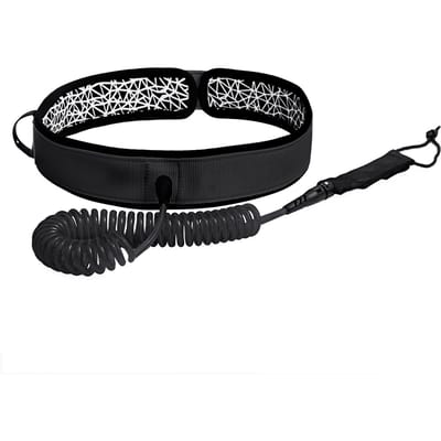 Laisse de taille pour planche de Surf, 7mm d'épaisseur, 10 pieds, enroulée, SUP, Stand Up Paddleboard M noir
