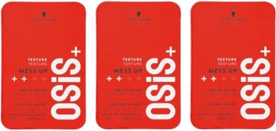 3x Schwarzkopf Osis+ Mess Up 100 ml