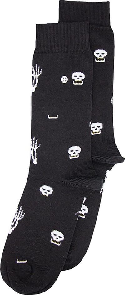 Alfredo Gonzales unisex sokken skull zwart
