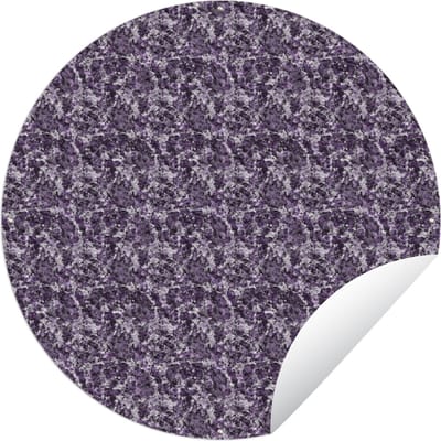 Tuincirkel Patroon - Graniet - Structuur - 60x60 cm - Ronde Tuinposter - Buiten