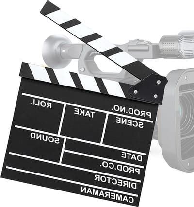 Actieklapbord voor Filmproductie - Professionele Klapper voor Regisseurs, Filmset Accessoire en Actiescène Gebruik