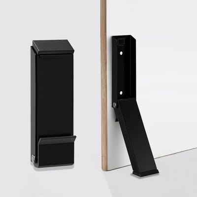 1 stuk - draai deurstopper - Vouw deurstop - deurhouder om de deur open te houden - antislip rubberen deurstopper - zelfklevend of schroefbaar - zware deurstopper voor de onderkant van de deur - zwart