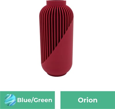 Orion moderne vaas – Decoratieve vaas - Blauw / Groen - 3d geprinte vaas – geschikt voor droogbloemen - 20CM
