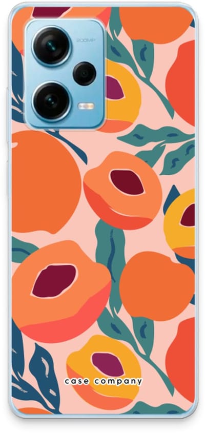 Case Company® - Hoesje geschikt voor Xiaomi Redmi Note 12 Pro Plus hoesje - Perzik - Soft Cover Telefoonhoesje - Bescherming aan alle Kanten en Schermrand
