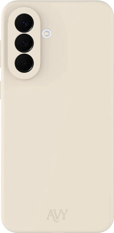 AVY Hoesje geschikt voor Samsung Galaxy A57 | Compatibel met MagSafe | Back Cover | Liquid Silicone | Comfortabel in de Hand | Beige