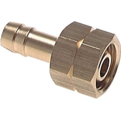 9 mm & G1/2'' LH Messing Slangpilaar Wartelmoer [2 Stuks]