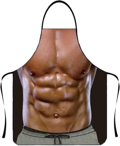 Grappige BBQ Schort voor Mannen - Perfecte Keukenaccessoire en Cadeau voor Grillliefhebbers 80x60cm