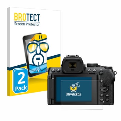 BROTECT - Screenprotector voor Nikon Z50 II - Folie Beschermfolie transparant 2 Stuks