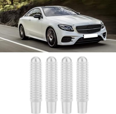 4 stuks deurpennen voor auto vergrendelingspen afdekking voor Mercedes Benz B E CLA GLA GLC klasse GLK (zilver)