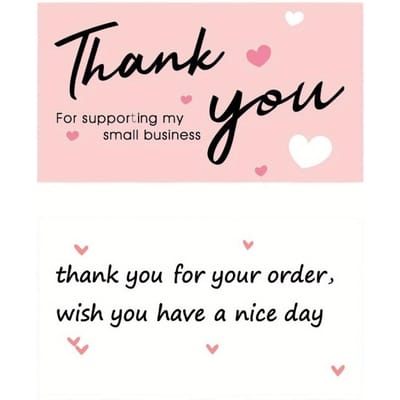 50 pièces Carte de remerciement Carte exquise, Pour Thanksgiving, Affaires, Douche d'étudiants, Mariage, Petite entreprise, Remise de diplômes, Douche nuptiale 50pcs Black Thank You Cards multicolore