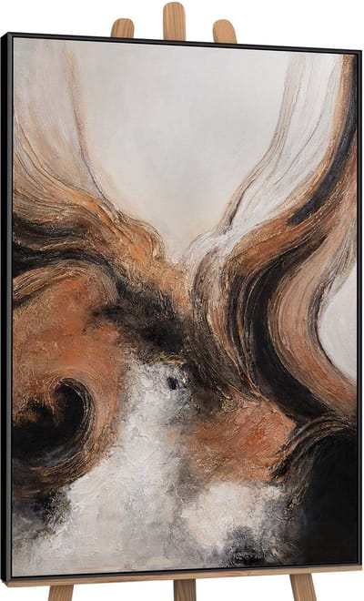 Canvas schilderij handgeschilderd element in motion abstract – YS-Art Gallery – Luxe wanddecoratie voor woonkamer – Modern schilderij voor slaapkamer en hal