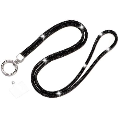 Glitter Strass Telefoon Lanyard Telefoon Diamant Kristal Ketting Bandjes Sleutelhanger Hangend Anti-verlies Touw